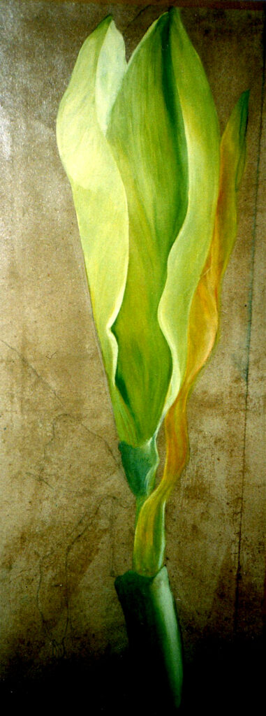 Gemälde Lilie  - Detail 02 - Eitempera